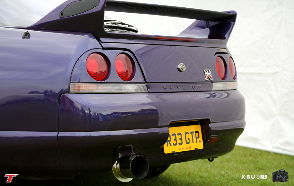 Another shot of the Midnight Purple R33 GTR V-Spec. A JDM icon with a great number plate.