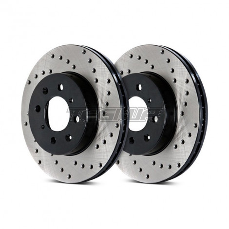 Stoptech Drilled Brake Discs (Front Pair) Mazda RX-8 03-12 
