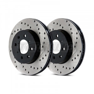 Stoptech Drilled Brake Discs (Front Pair) Nissan 350Z 03-09 